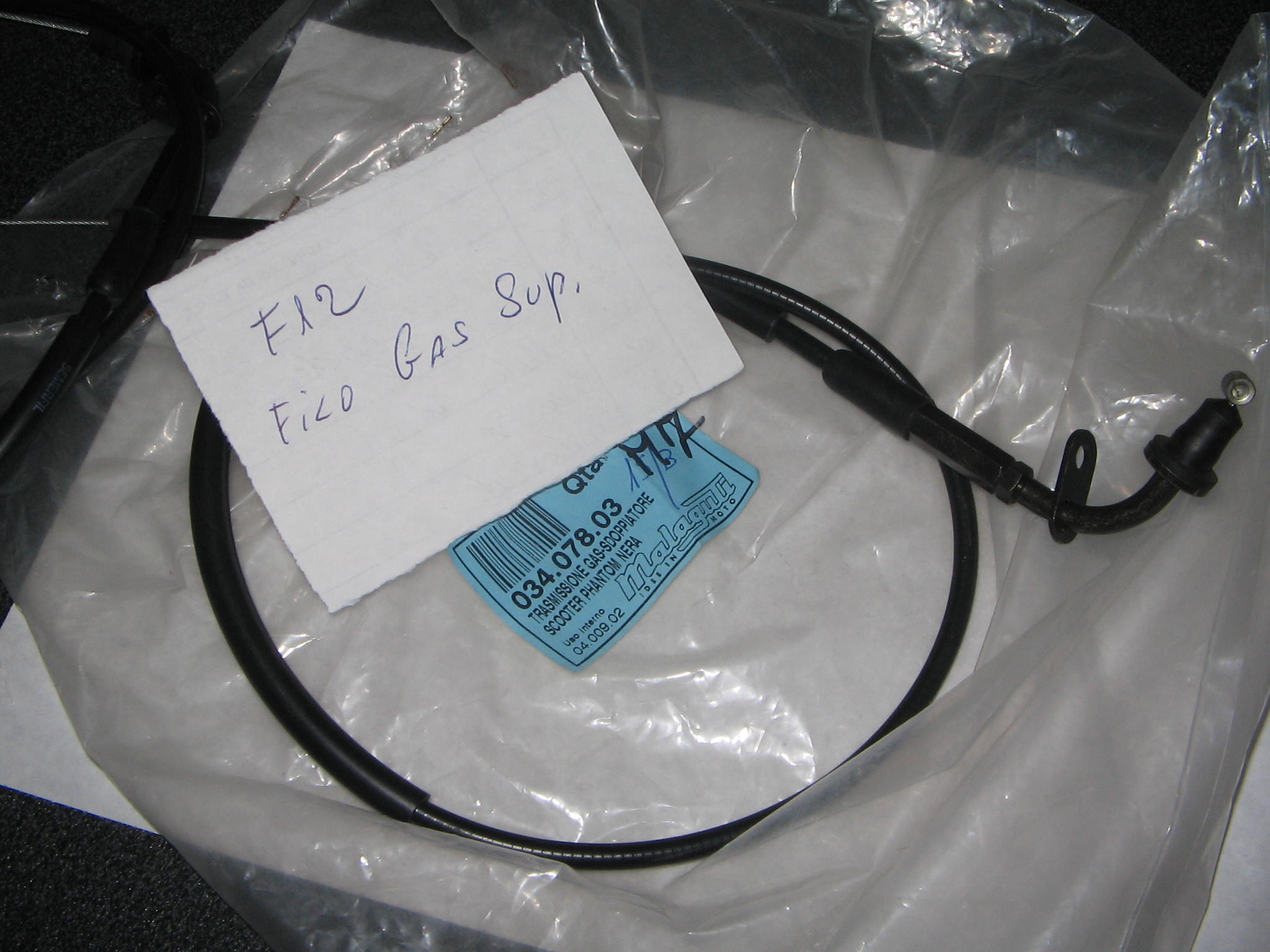 MALAGUTI F12 FILO GAS SUPERIORE N.10009